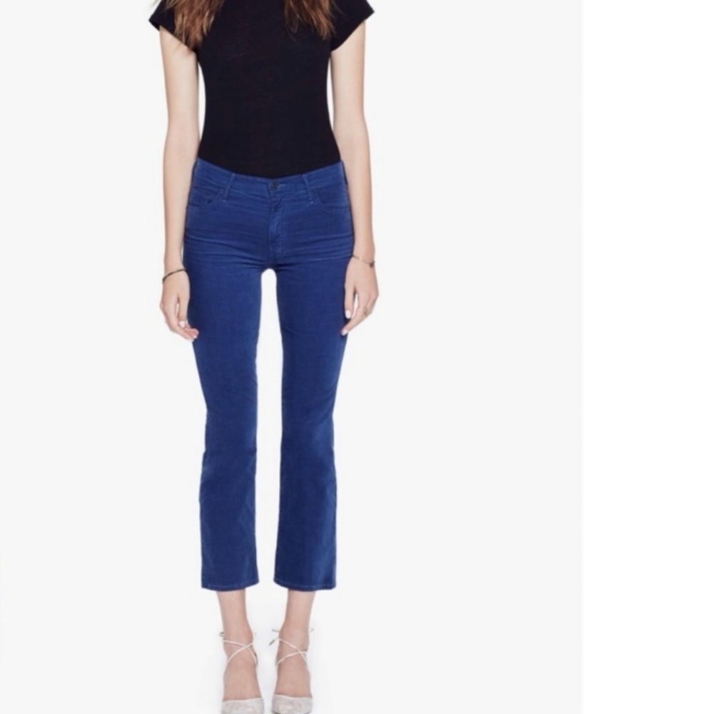 MOTHER Denim Velvet Corduroy " The insider"  true blue NWT